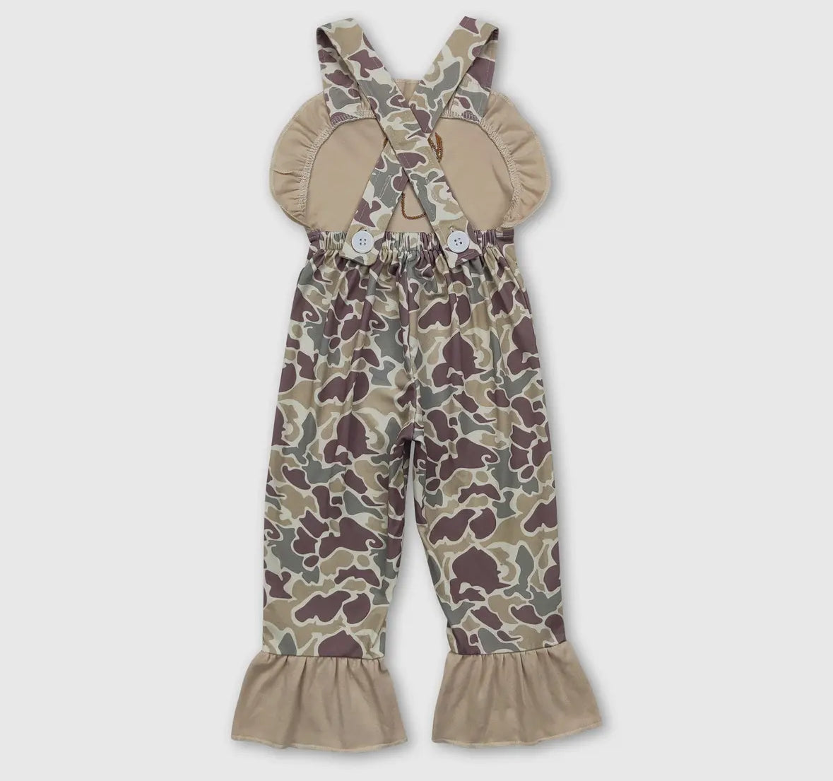 Girls Deer & Retro Camo Overalls