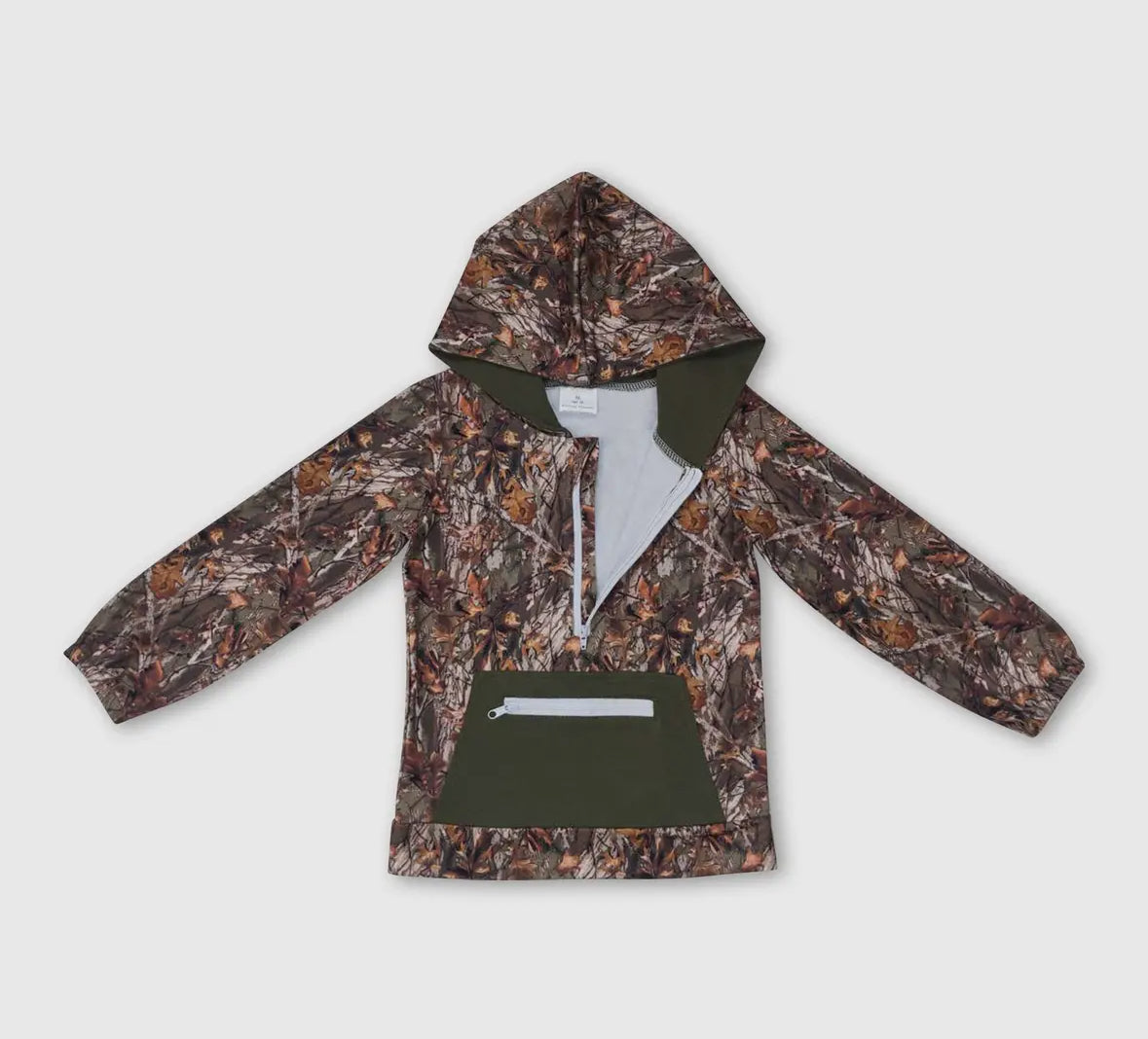 Half Zip Camo Hoodie