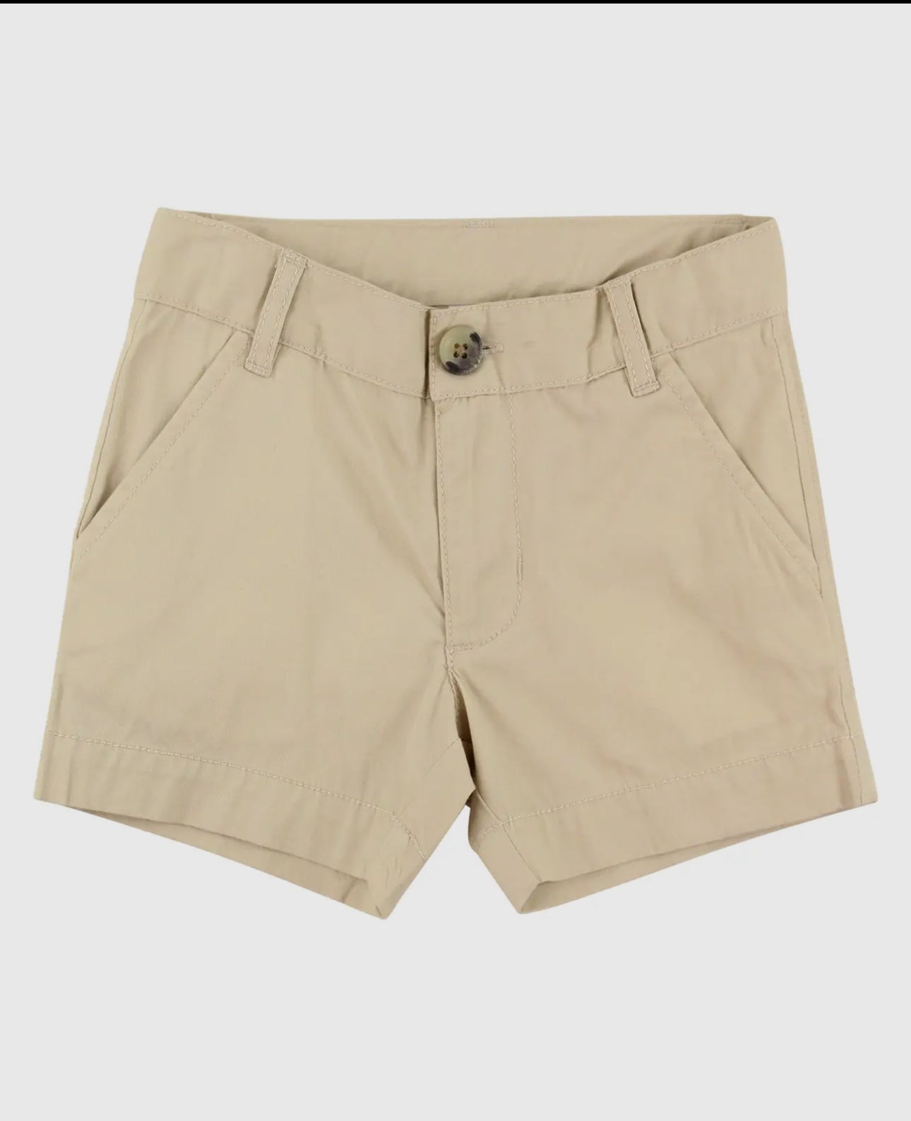 Boys Khaki Stretch Chino Shorts