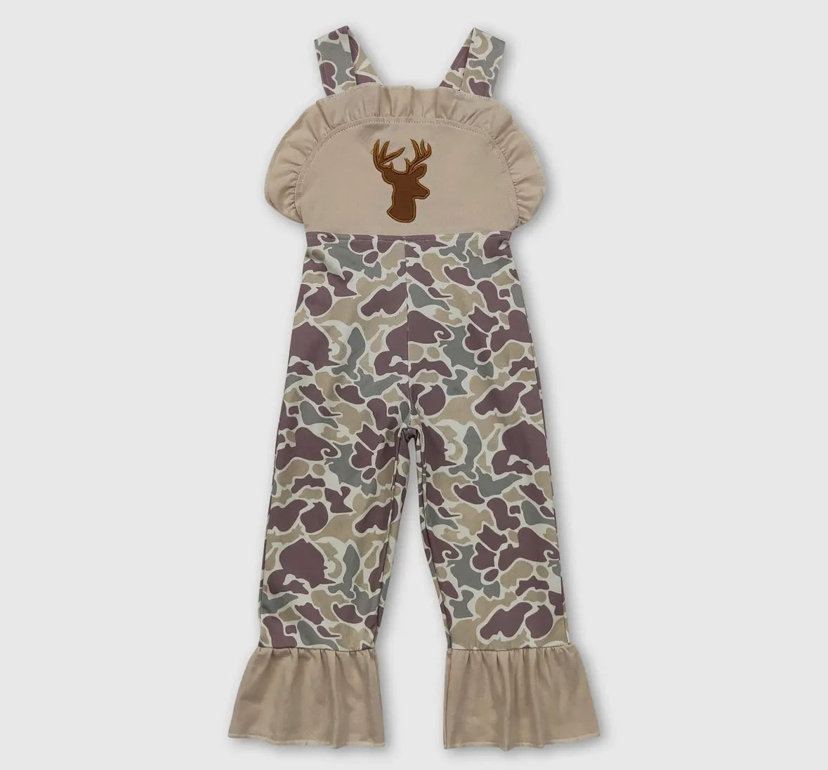 Girls Deer & Retro Camo Overalls