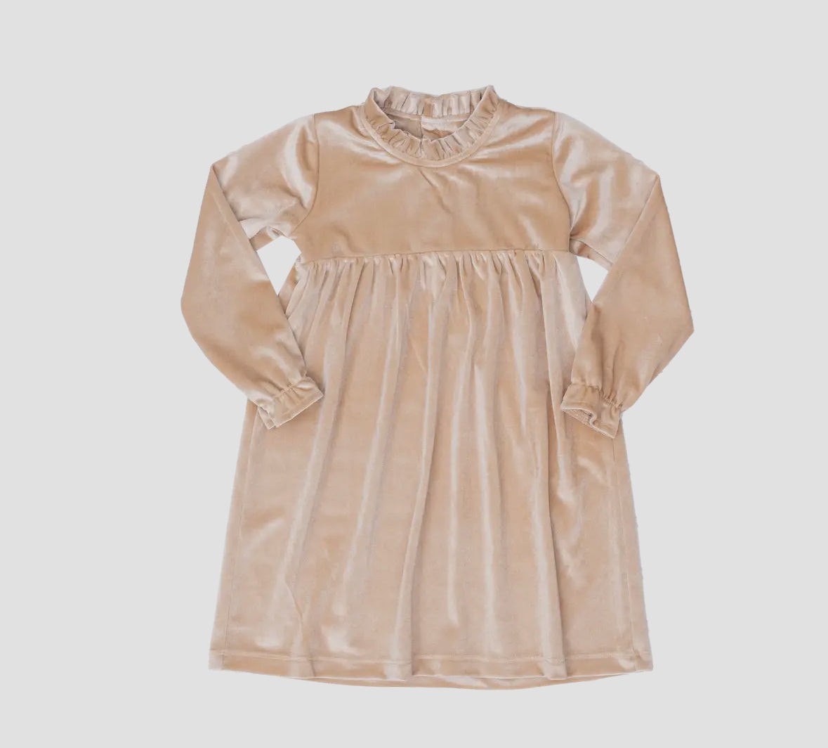 Kaitlin Champagne Velvet Dress