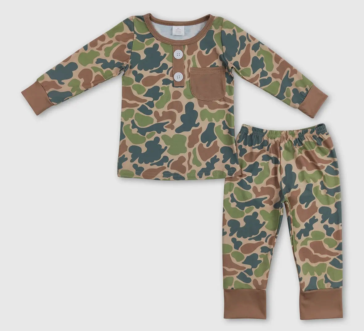 Pocket Retro Camo Bamboo Pajamas