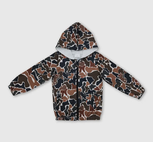 Retro Camo Hooded Jacket