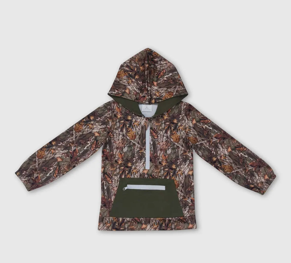 Half Zip Camo Hoodie