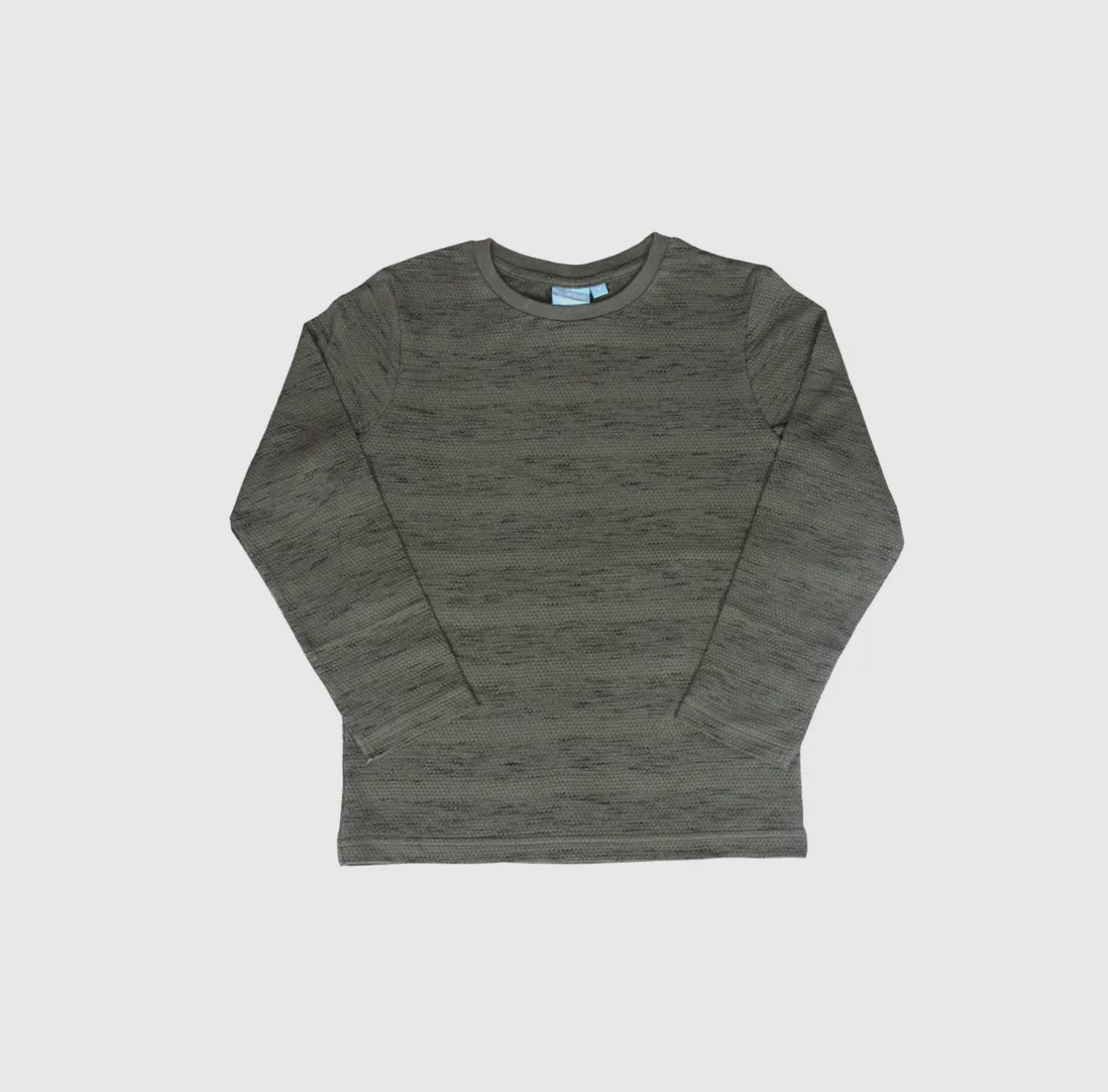 Randy Long Sleeve Textured Stripped Tee