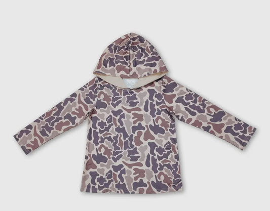 Retro Camo Pullover Hoodie