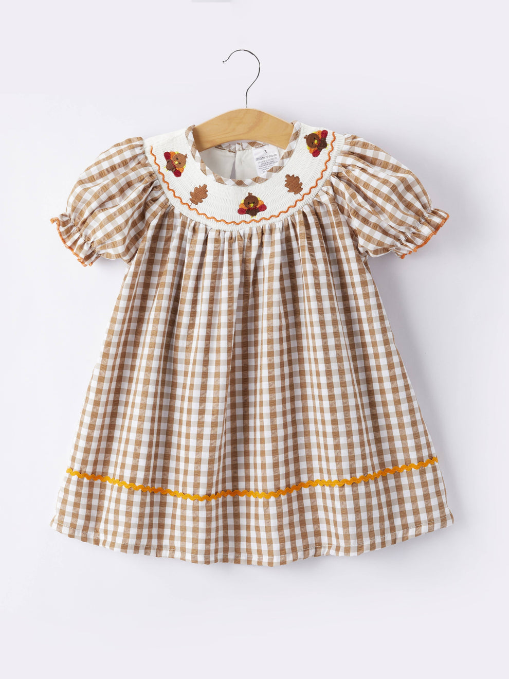 Girls Thanksgiving Smocked Dress